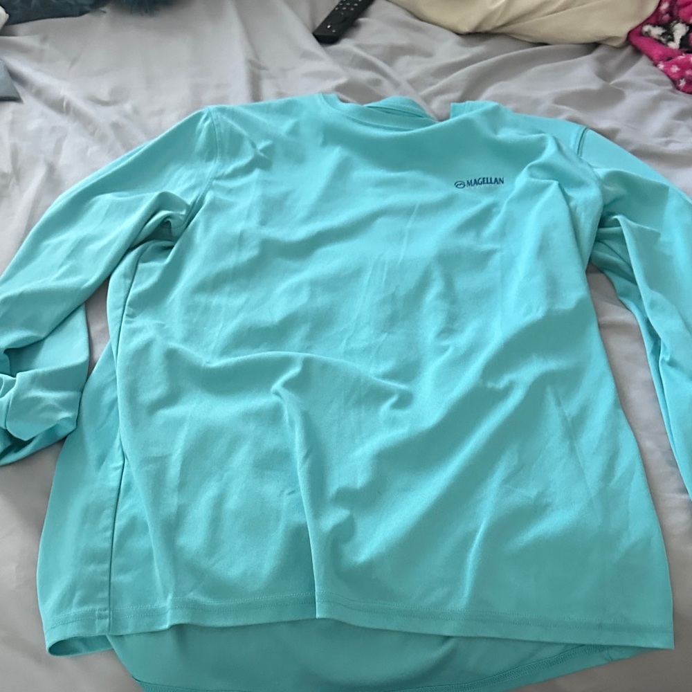 Magellan Outdoors Aqua Boyfriend Fit Shirt
